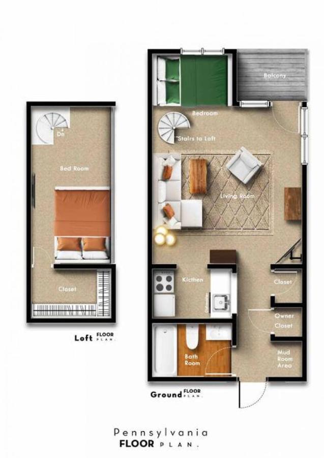 Floor Loft Condo. Full Access. Apartment *